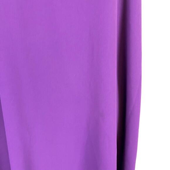 Ann Taylor Loft Petites Womens Purple Ruffle Sleeveless Casual Mini Dress sz M P - Picture 7 of 16